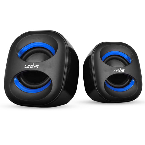 MINI 2.0 USB Multimedia Speaker (Black-Blue)